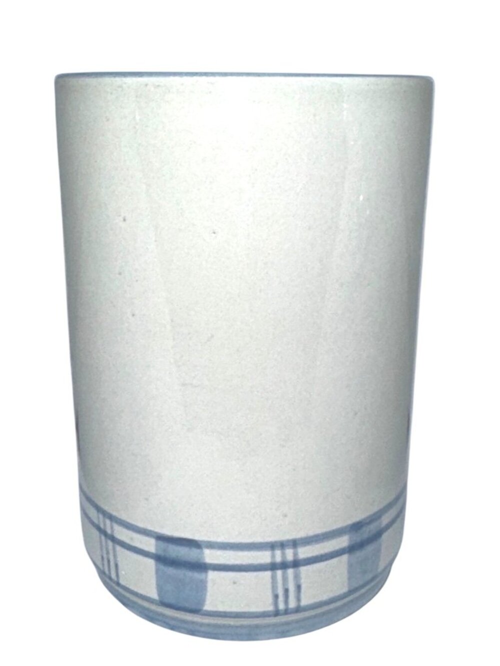 Louisville Stoneware Crock Gaggle Of Geese Blue Utensil Holder Crock - Picture 3 of 8